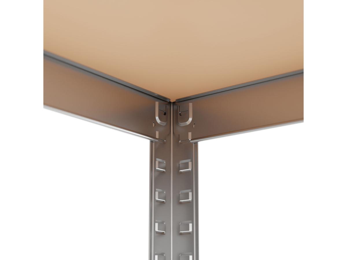 Metalkas Metalen Rek - Staal - Zwart - 40x90x180 cm - Draagvermogen 175 kg - 2 Stuks