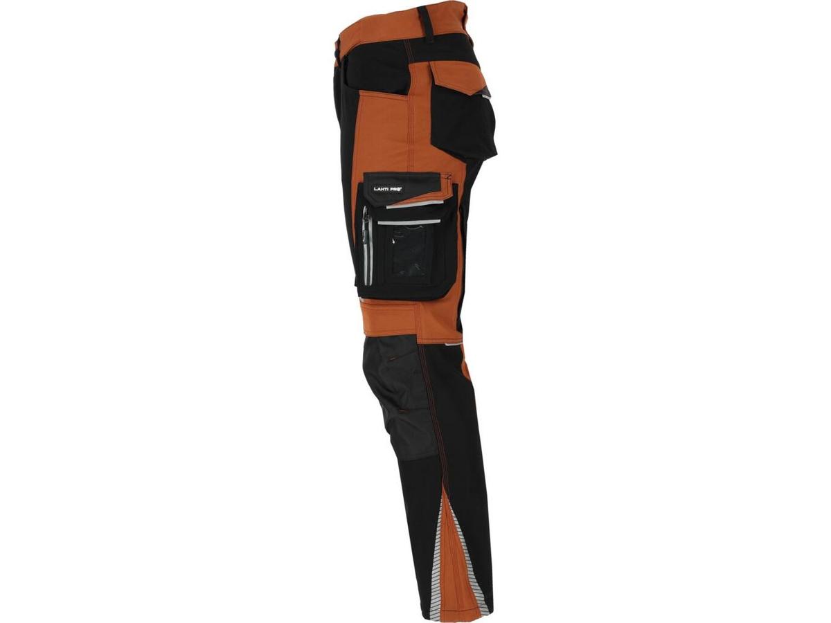 Lahti Werkbroek Pants Stretch - Brown-Black - maat M