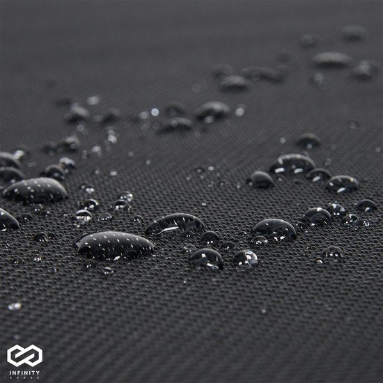 Infinity Goods Ligbed Met Zonnescherm - Opvouwbaar - Zonnebed - Ligstoel - Verstelbaar - Verstelbaar - Tuin - Weerbestendig - Zwart