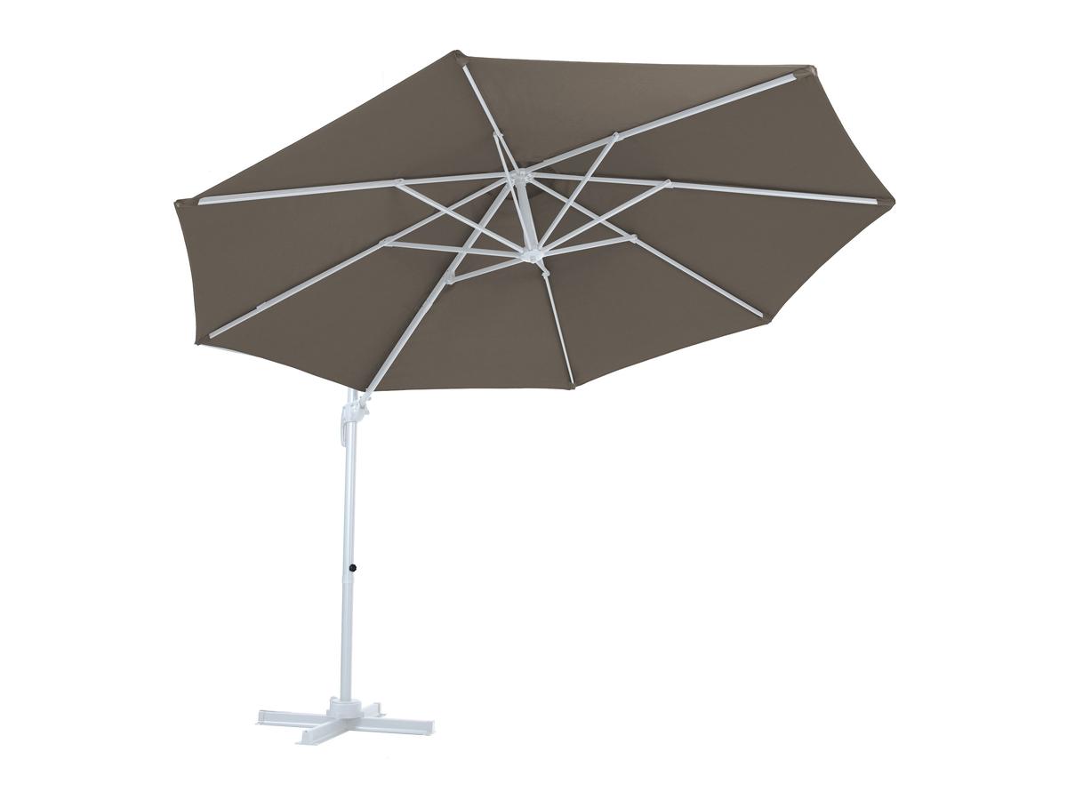 AXI Zweefparasol Marisol - Ø 300 cm - Taupe - White Pole