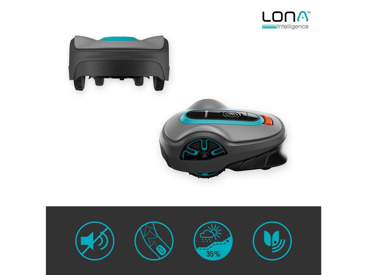 Gardena Robotmaaier Smart Sileno Life - 1500 m² - Inclusief Smart Gateway - Antraciet