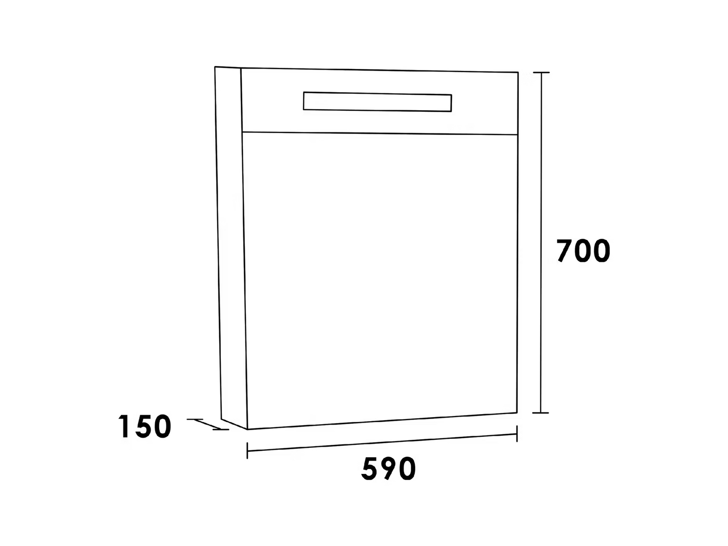 Brauer Double Face 60 Spiegelkast - Hoogglans Zwart - 60 cm - Linksdraaiend