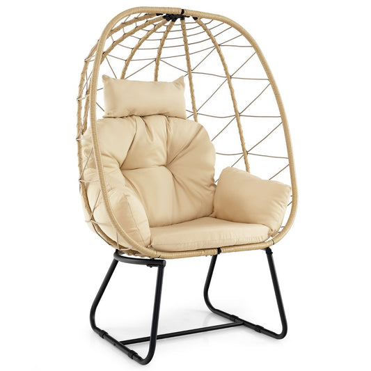 Binnen- en buitenligstoel beige
