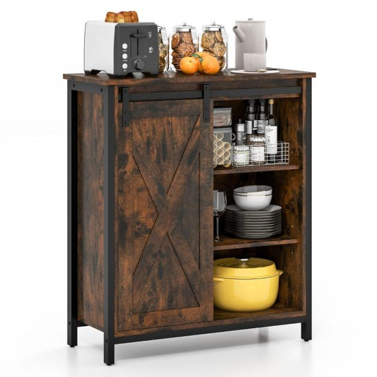 Coast Keukenkast - Verstelbare Planken - 90Kg Draagvermogen - 70 x 30 x 81 cm - Bruin
