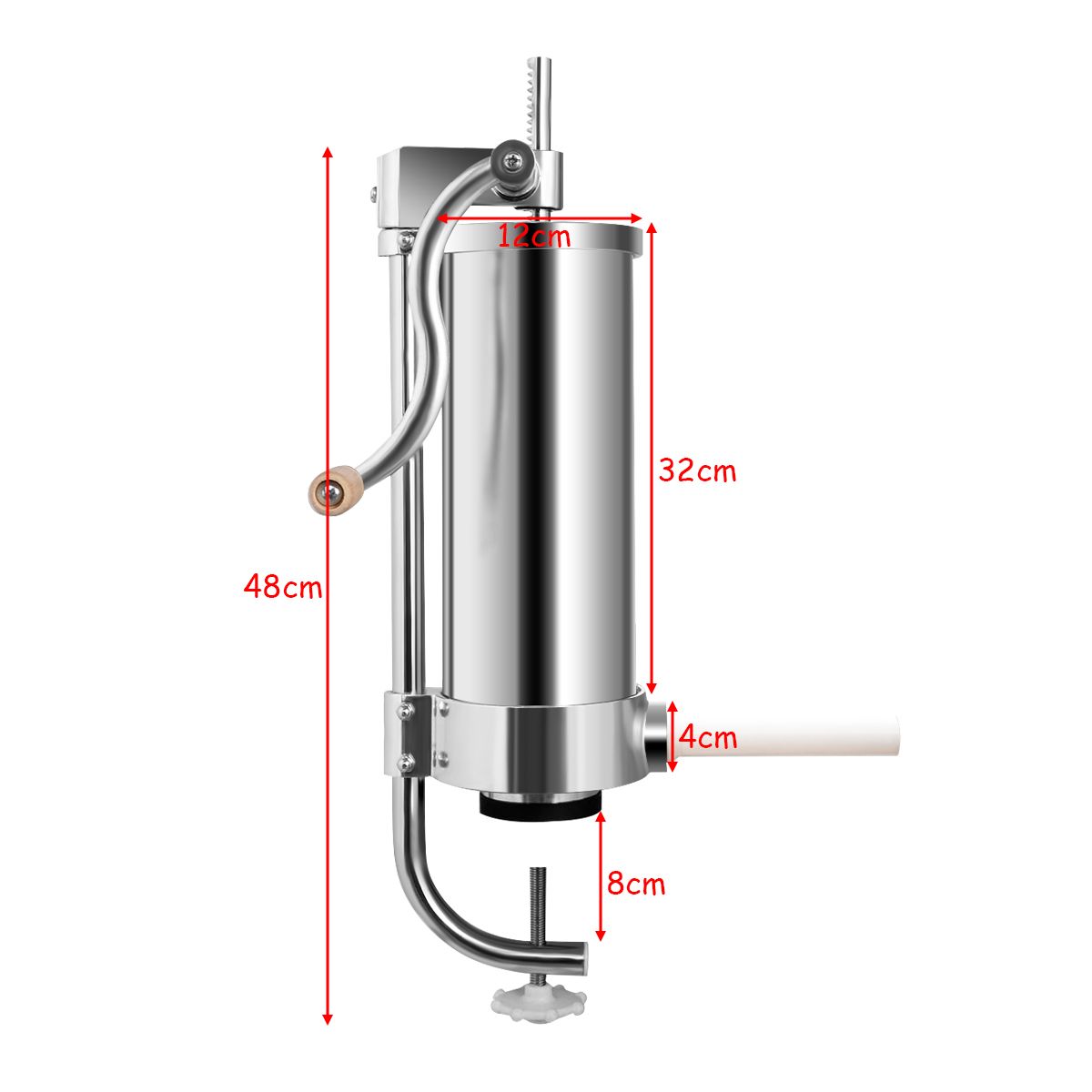 Coast Worstenvuller - 3.6L Vulcapaciteit - 12 x 32 cm - Incl. 4 Vulbuizen