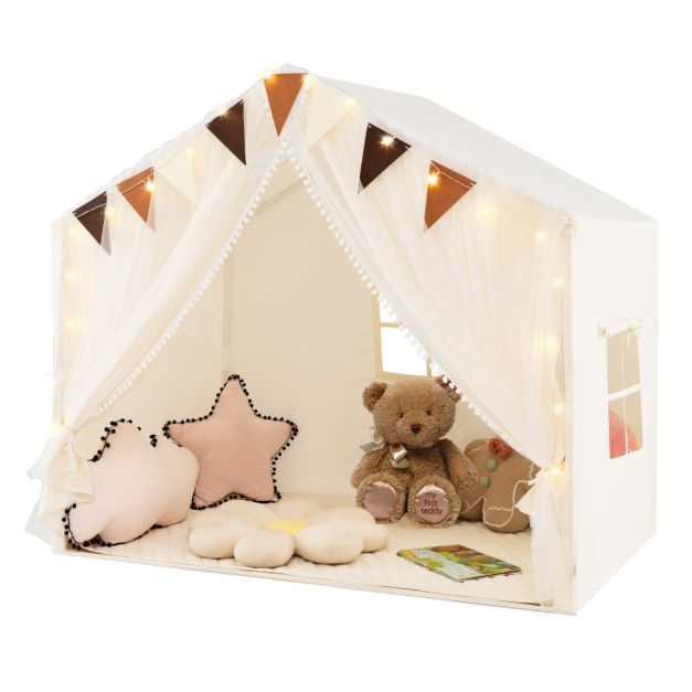 Coast Kindertent met Mat en Verlichting - Wit -