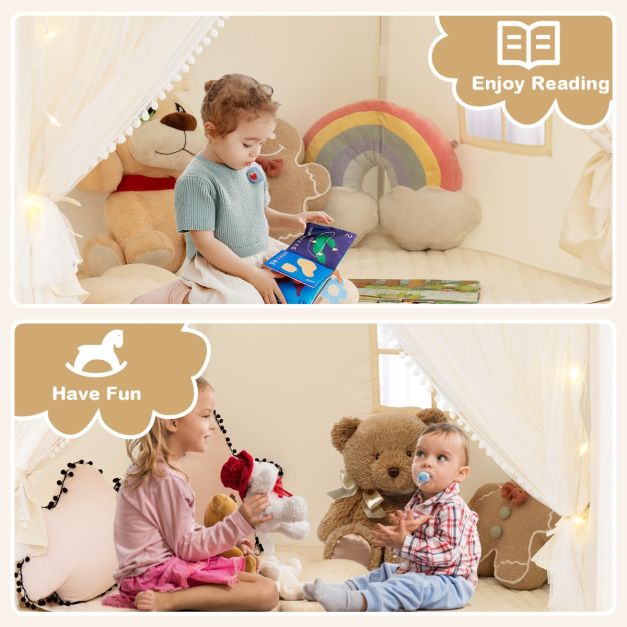 Coast Kindertent met Mat en Verlichting - Wit -