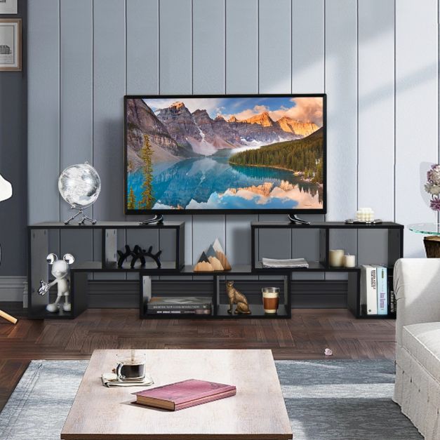 Coast TV-meubel met Vakken - 3-delig - Vrije combinatie - Zwart