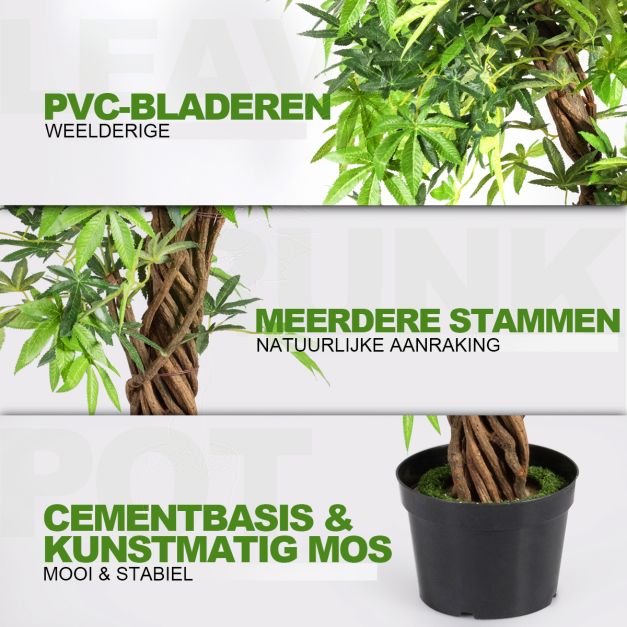 Coast Kunst Bonsai - PVC - Voor Binnen & Buiten - 160 cm