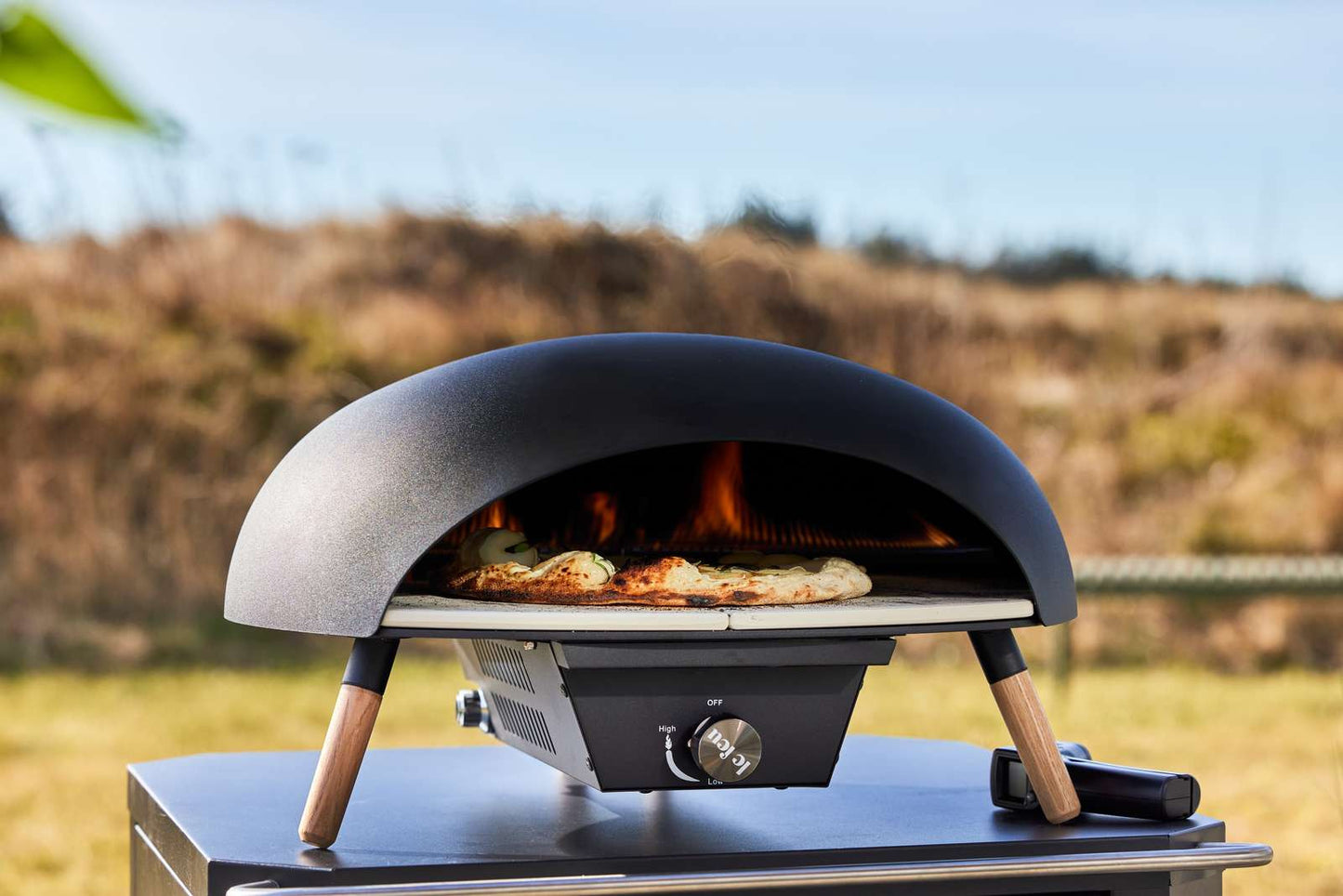 Le Feu Turtle 3.0 Gas Pizzaoven – Zwart – Ø52 cm – H30 cm – D47,7 cm