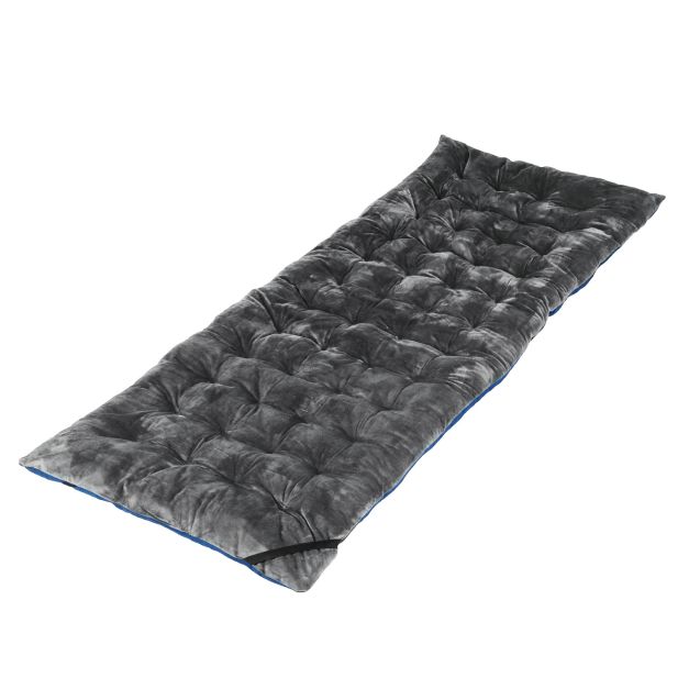 Coast Ligbedkussen Grijs – Dik Loungestoelkussen met Bevestigingsbanden – 190 x 70 x 7 cm