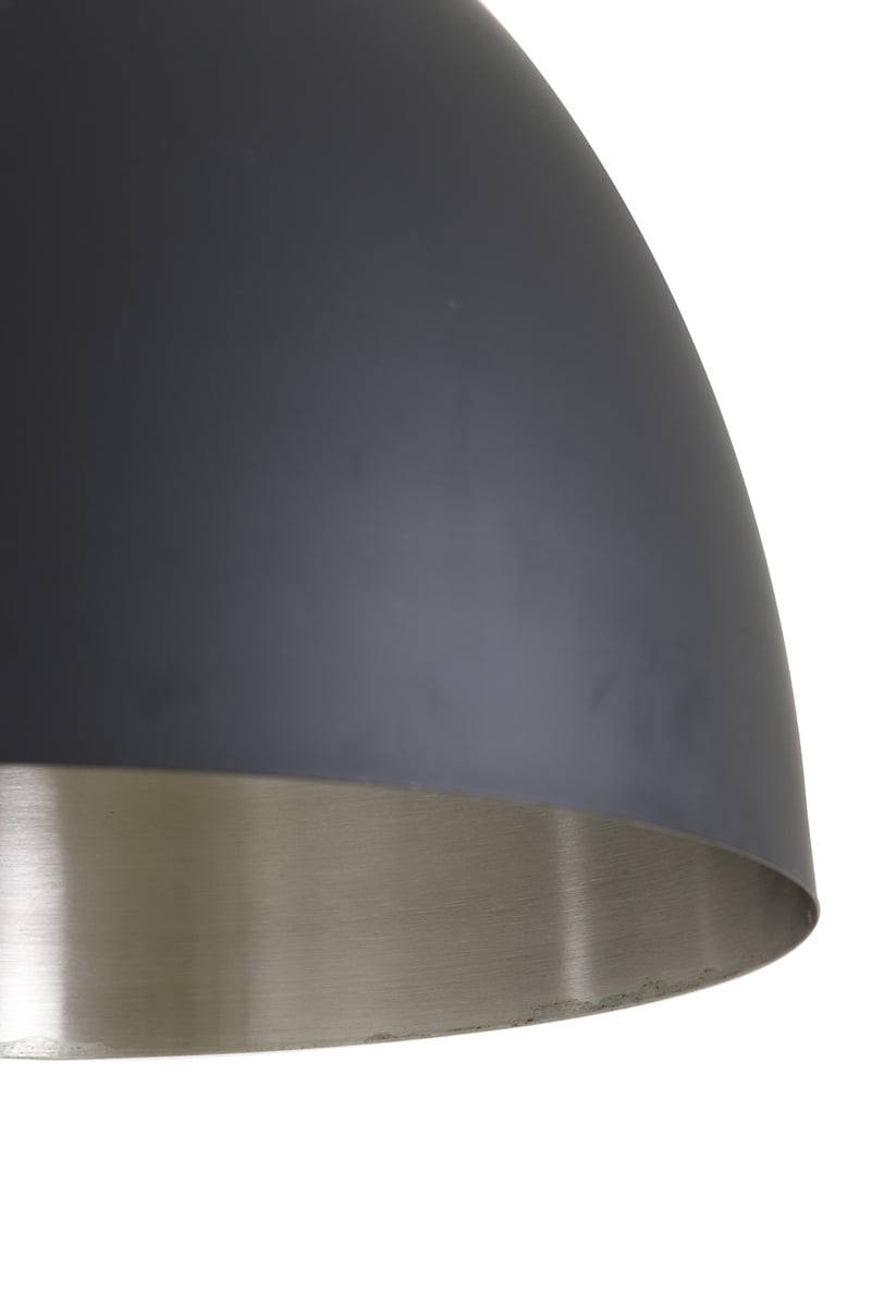 Light & Living KYLIE Hanglamp Ø45x32 cm – Zwart met Nikkel/Goud Detail – Modern Industrieel – E27