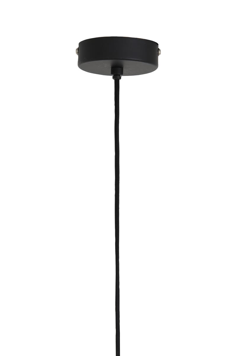 Light & Living KYLIE Hanglamp Ø45x32 cm – Zwart met Nikkel/Goud Detail – Modern Industrieel – E27