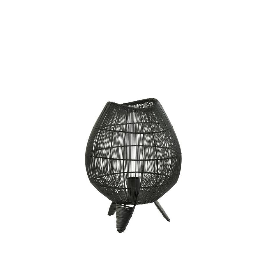 Light & Living - Tafellamp YUMI - Ø28 cm - Zwart