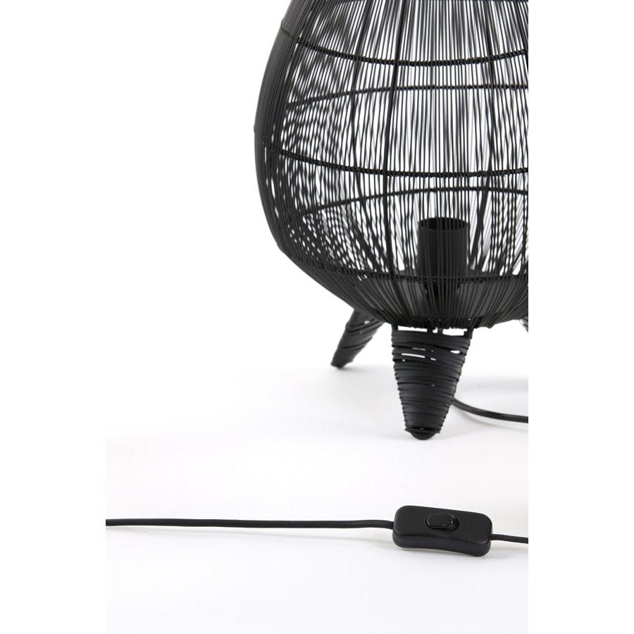 Light & Living - Tafellamp YUMI - Ø28 cm - Zwart