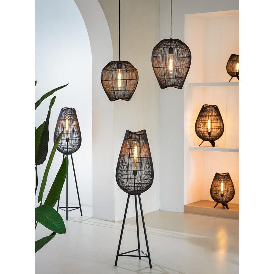 Light & Living - Tafellamp YUMI - Ø28 cm - Zwart