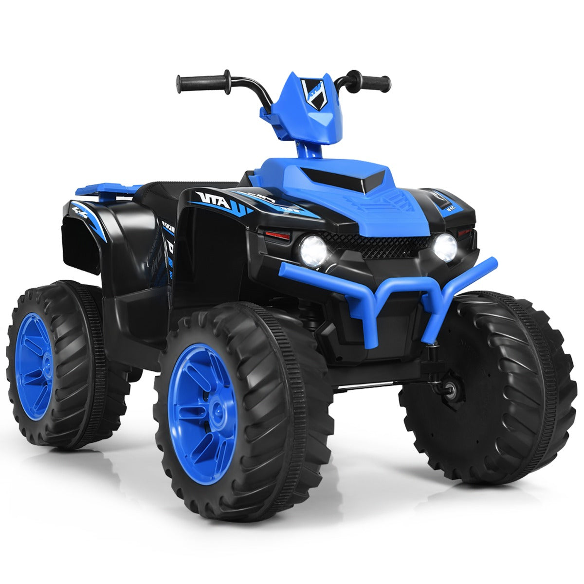 Coastway Kinderquad – Incl. Muziek, LED & USB – 12 V, 2,8-5 km/u – 104 x 67 x 74 cm – Blauw