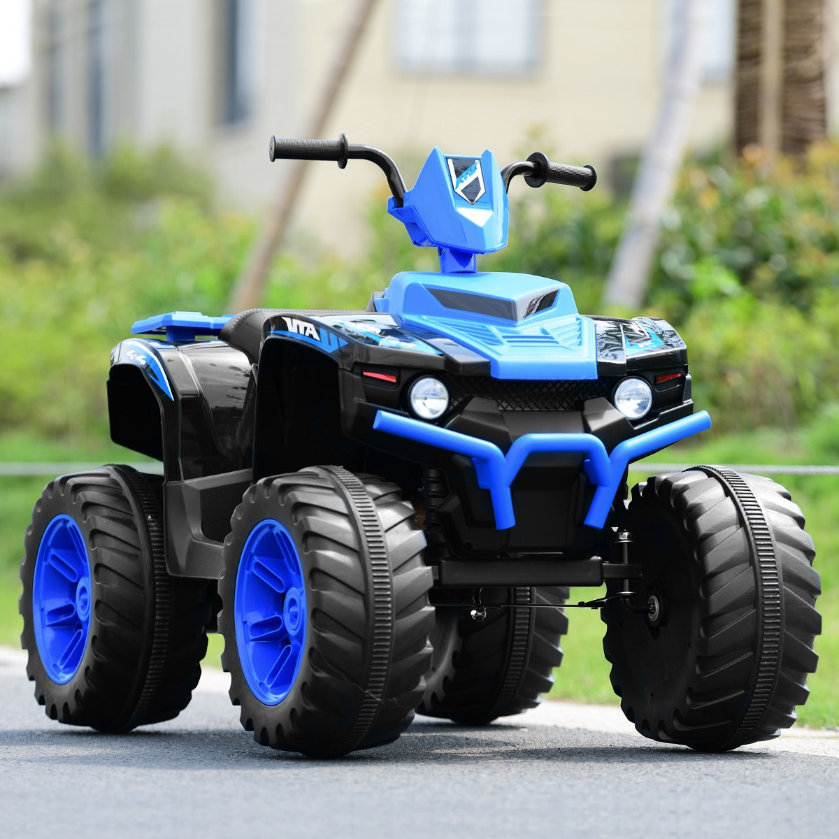 Coastway Kinderquad – Incl. Muziek, LED & USB – 12 V, 2,8-5 km/u – 104 x 67 x 74 cm – Blauw