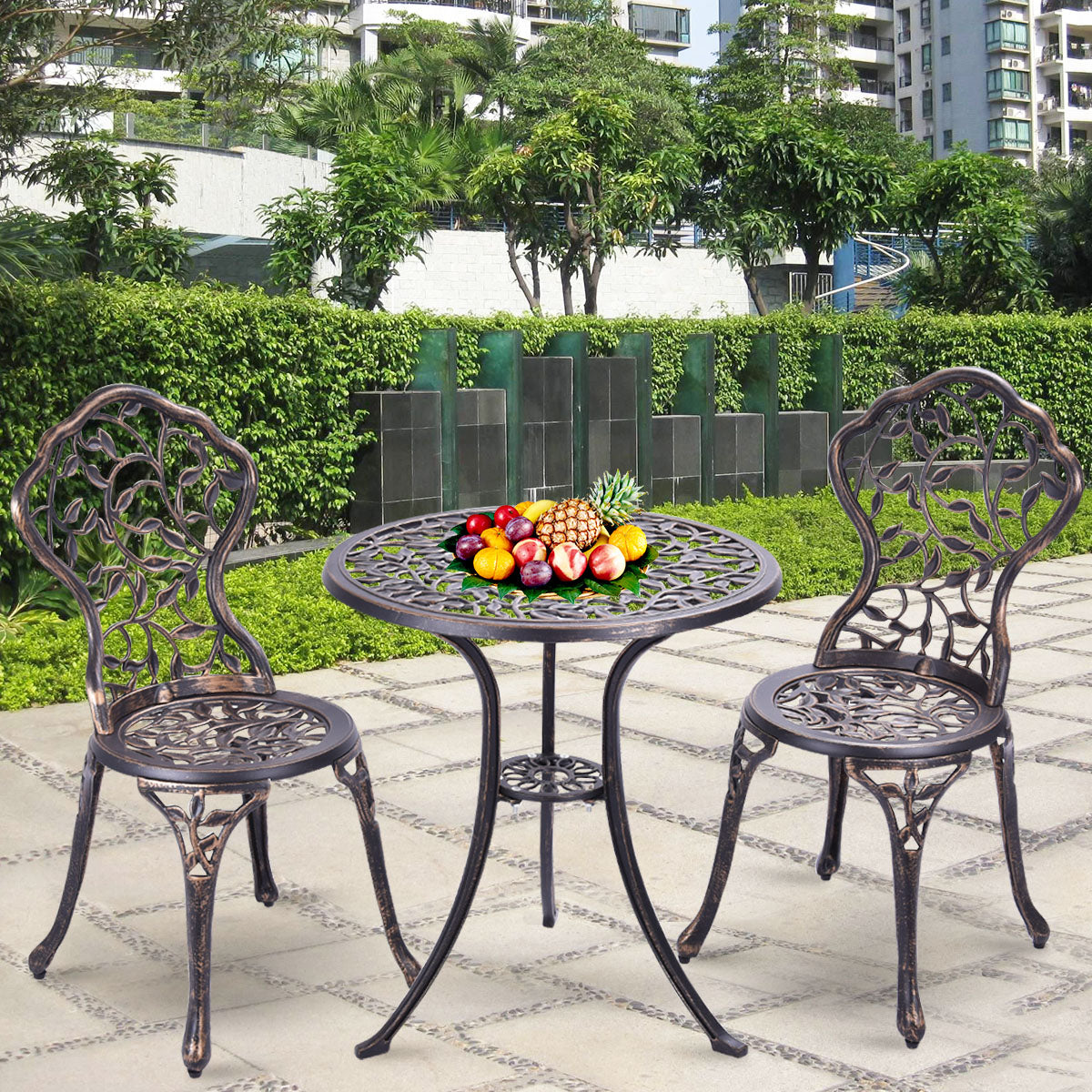 Coast - 3-Delige buiten bistro set - Tafel en twee stoelen