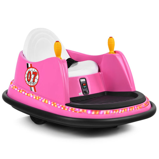 Coastway Kinderbotsauto – Incl. Afstandsbediening, Muziek – 6 V – 57 x 75 x 42 cm – Roze