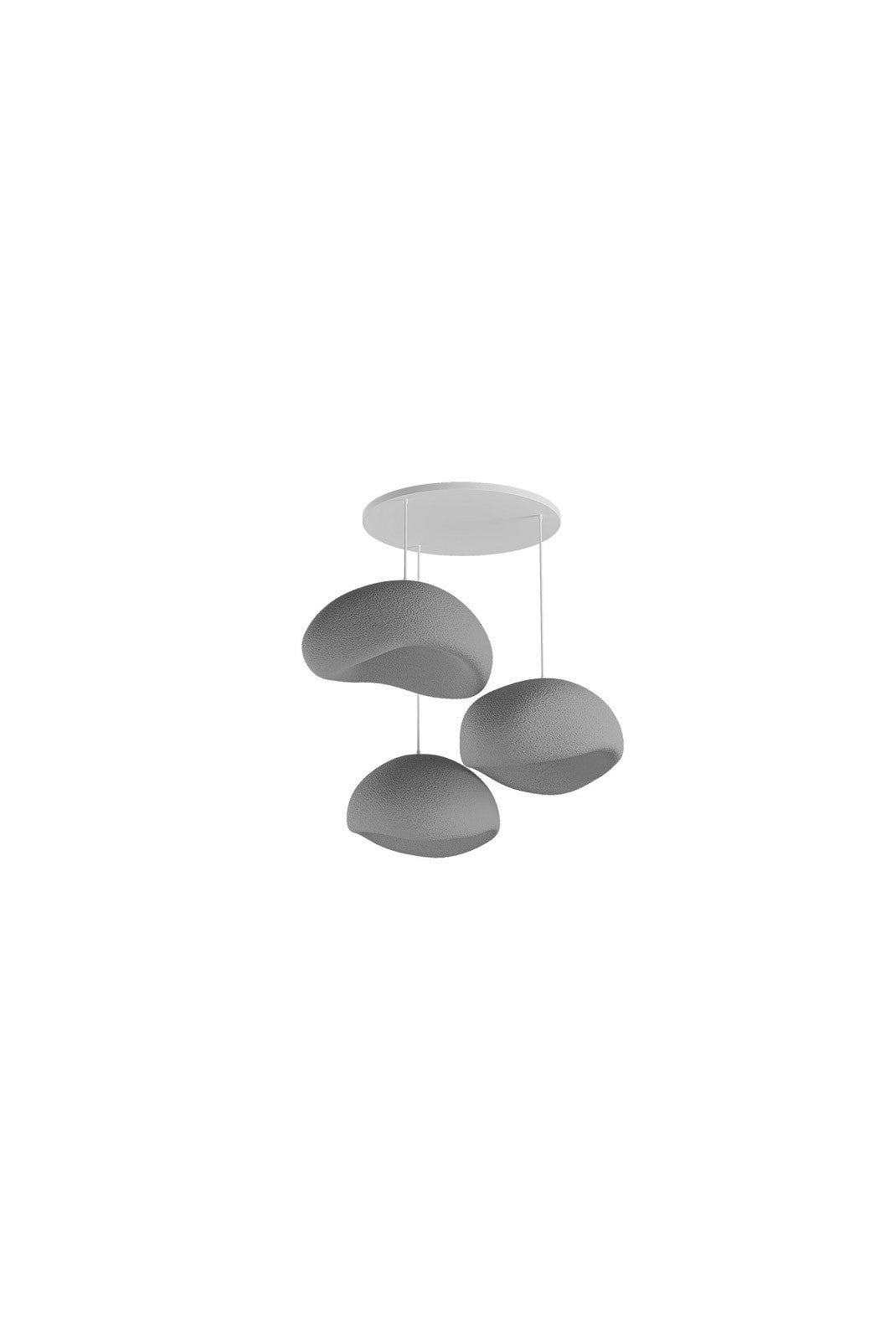 abi Loom - Wabi Sabi Haze & Hues Plafondlamp - 3-Lichts - Grijze Betonlook