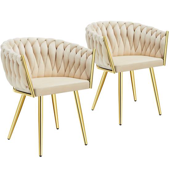 tectake Eetkamerstoel Astano – Fluweel – Zwart