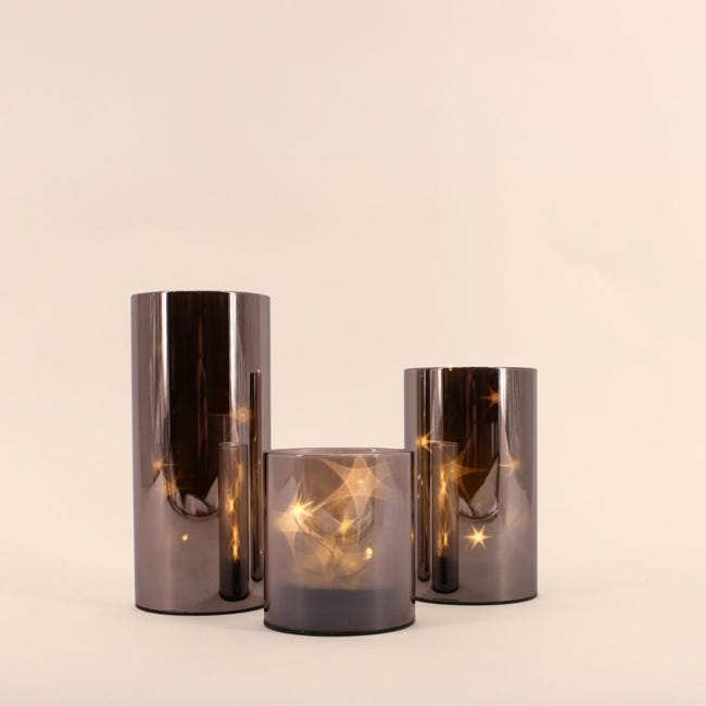 Coffret Sterlampen - 3 Stuks - Decoratief - Tafellamp - Zilver/Multicolor
