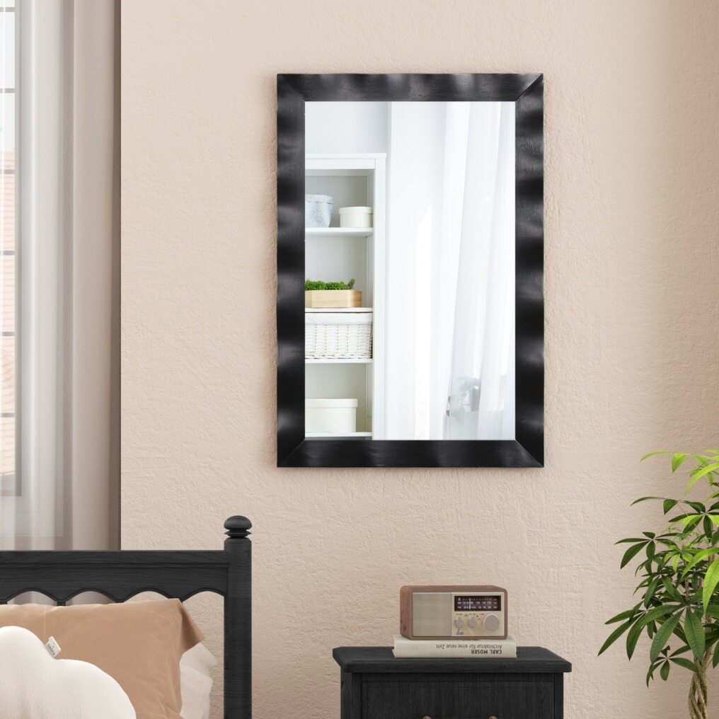 Coast WoodLuxe Wandspiegel 106 x 71,5 cm – Rustiek Houten Frame Naturel
