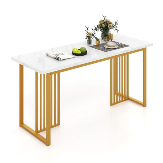 costway eettafel - 6-8 pers - rechthoekig - 160 CM