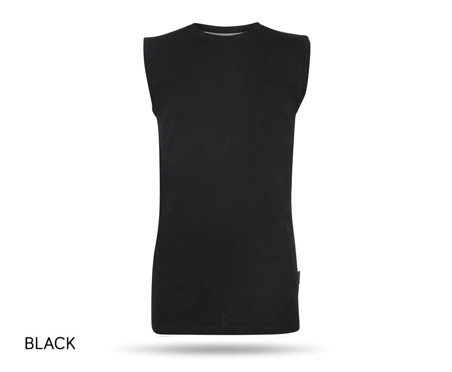 Pierre Cardin Paris Mouwloos T-shirt – Zwart – L | Klassiek Design & Hoog Comfort