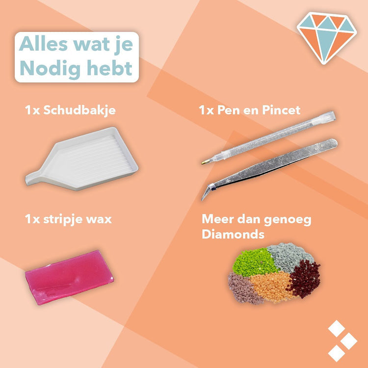 Vivora 5D Diamond Painting Set – Mini DIY Knutselpakket – Creatieve Hobby Decoratie