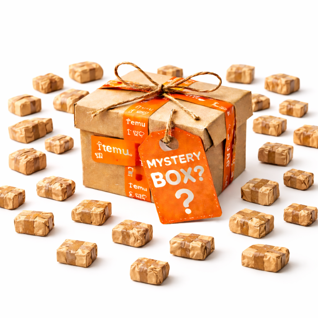 Temu Mystery Box - 25 Pakketjes +5 GRATIS - Small - Ongeopende Verloren Pakketjes
