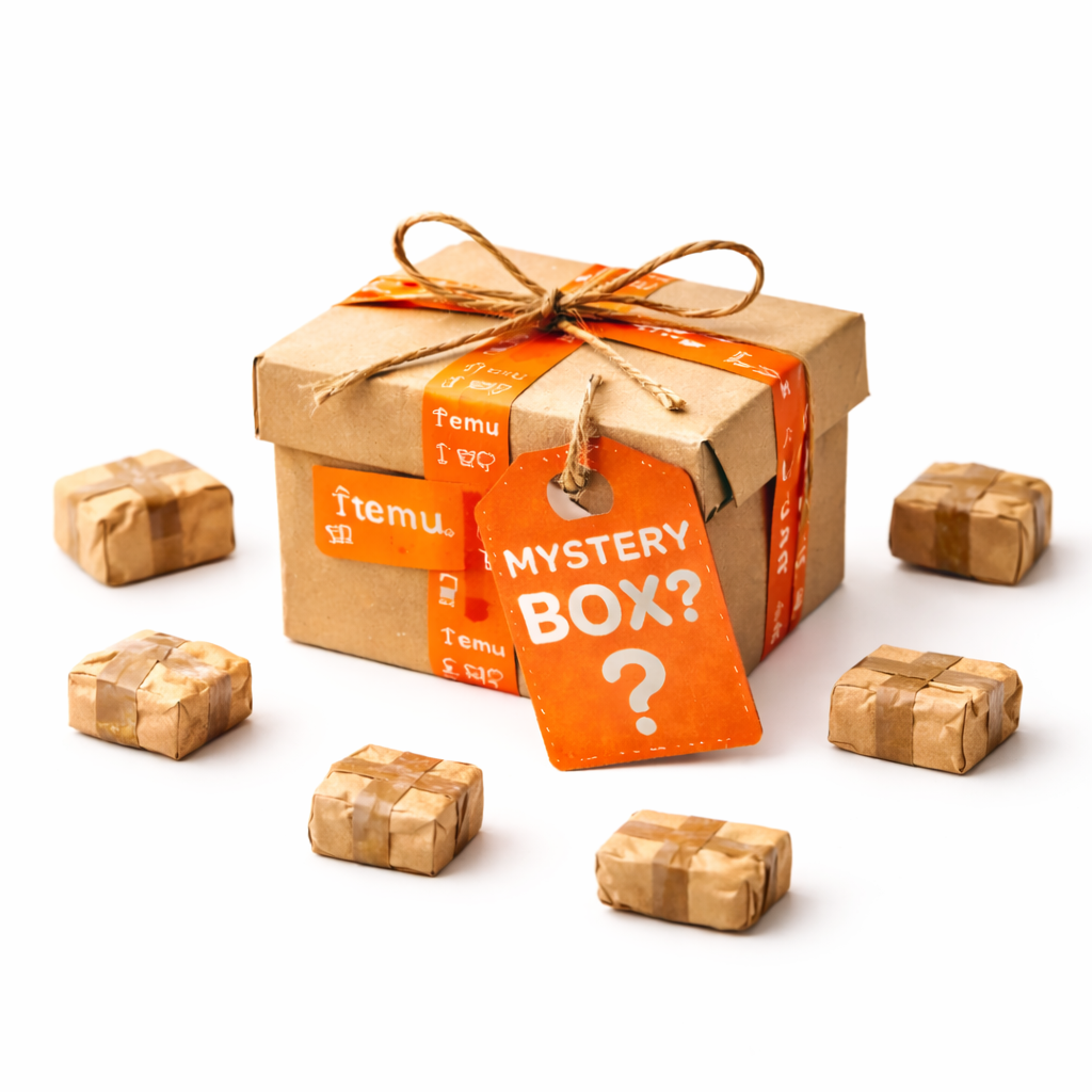 Temu Mystery Box - 5 Pakketjes +1 GRATIS - Small - Ongeopende Verloren Pakketjes