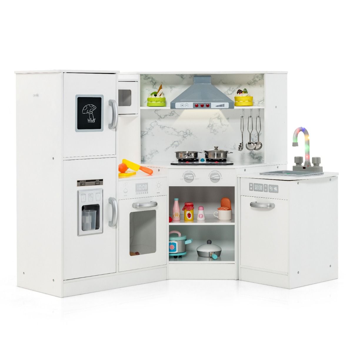 Coast Kinderkeuken - Met Licht & Geluid - Incl. Accessoires - Hout - Wit