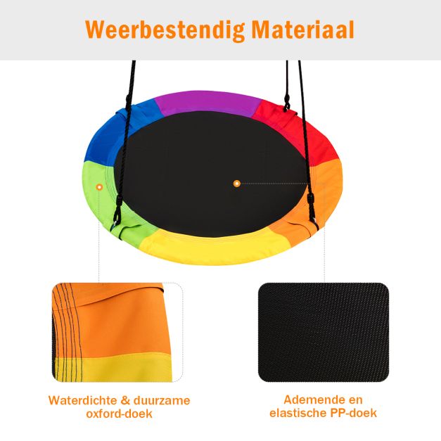 Coast Schommel - Tot 150Kg - φ100cm - Oxford Stof - Tot 180cm Hoog - Veelkleurig