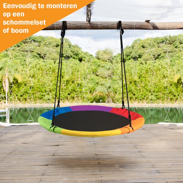 Coast Schommel - Tot 150Kg - φ100cm - Oxford Stof - Tot 180cm Hoog - Veelkleurig