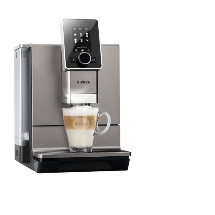 NIVONA CafeRomatica 930 - Volautomatische Espressomachine - Titanium - Bluetooth - TFT-Display - One-Touch Cappuccino