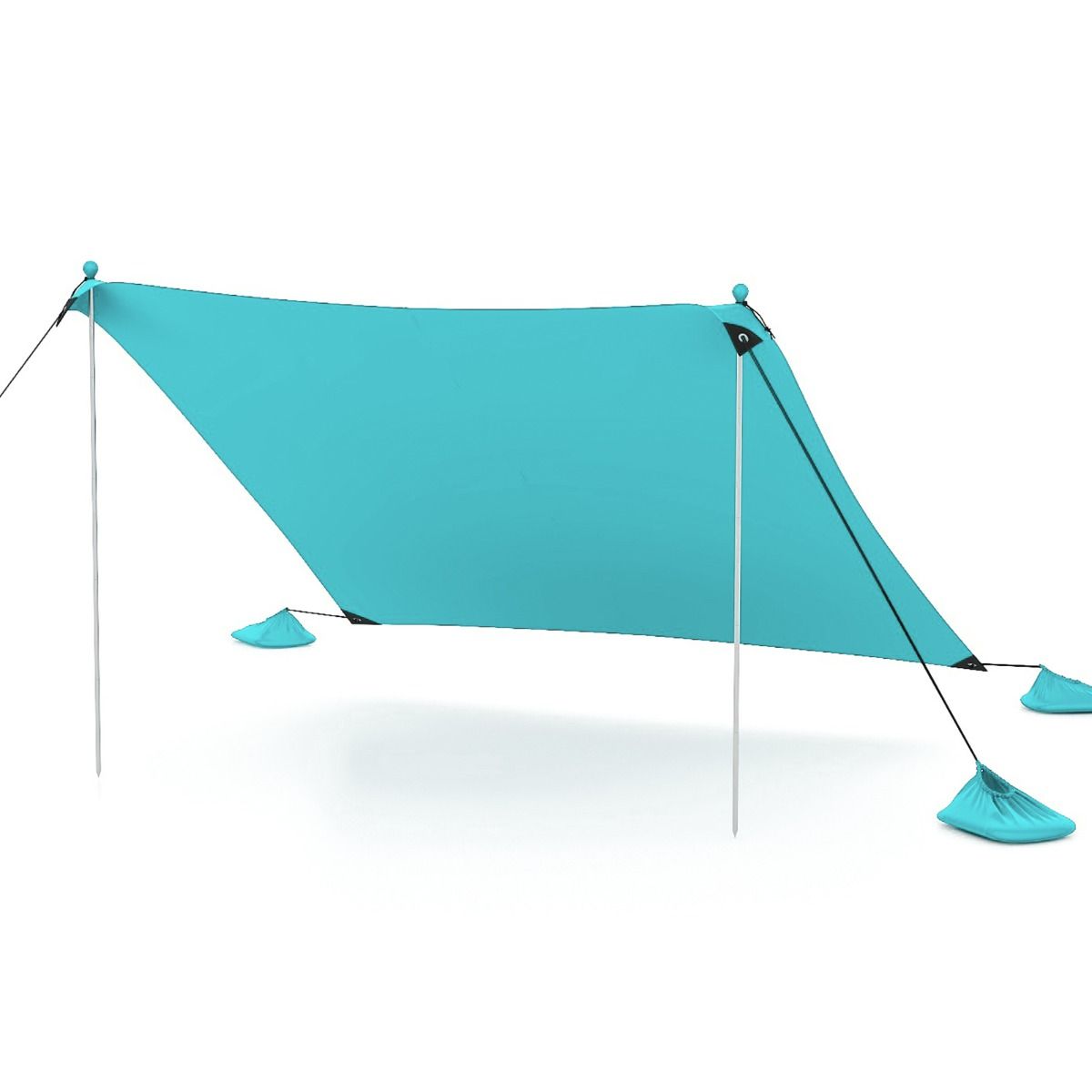 Coast Draagbare Strandtent - Lichtgewicht en UV-Beschermende Luifel voor Strand, Camping en Tuin - 3 x 3 m - Turquoise