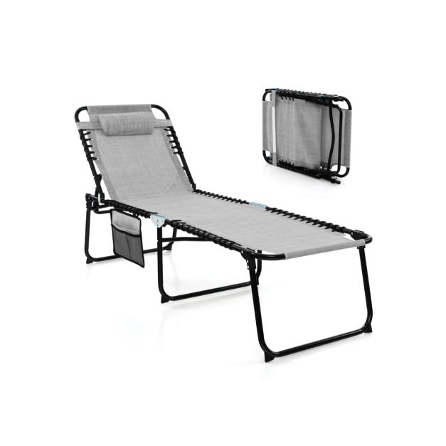 Coast Ligstoel - Inklapbaar & Verstelbaar - Waterbestendig - 168-188 x 59 x 41-86 cm