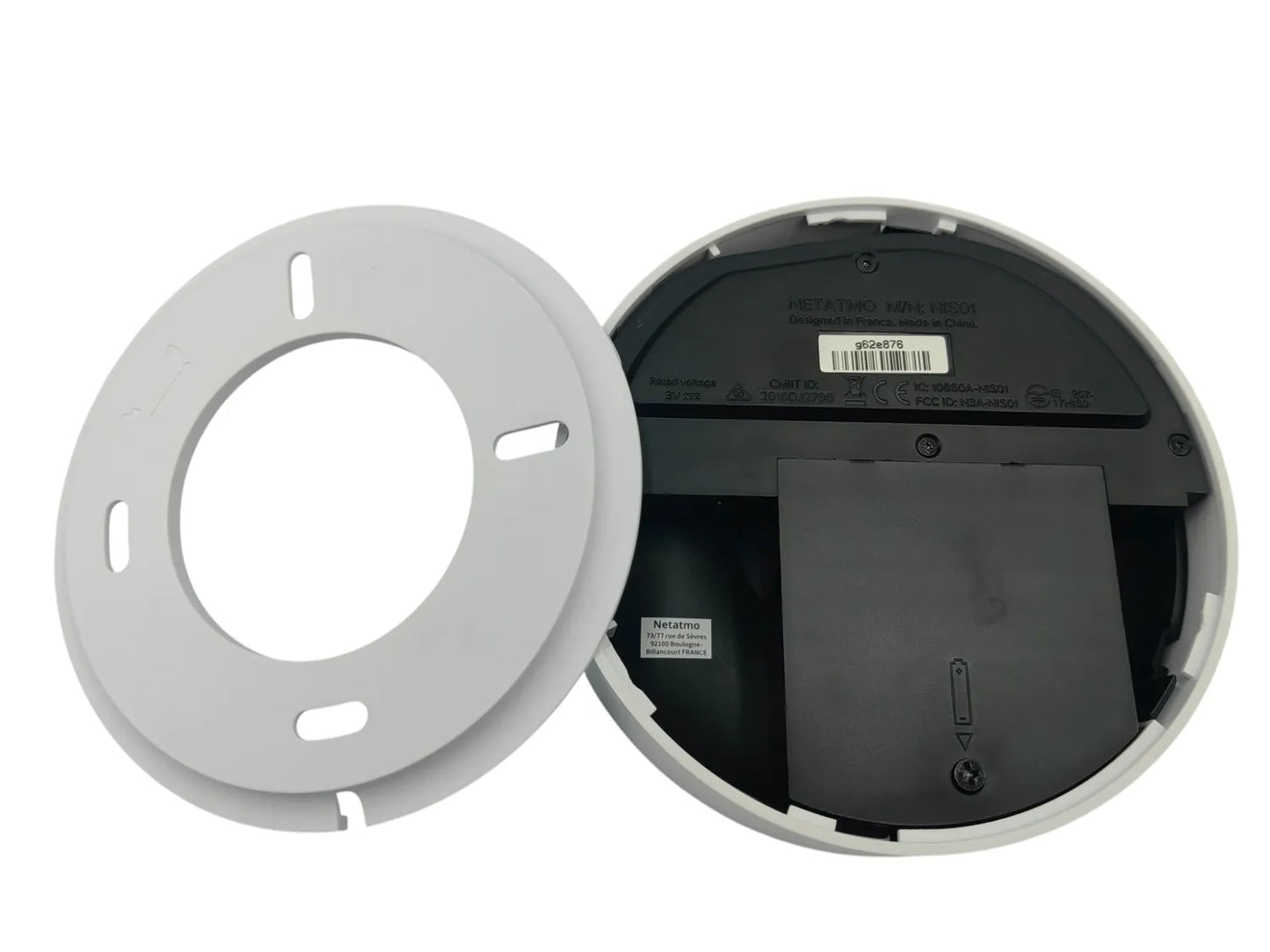 Netamo NIS01 Anti Inbraak Sirene - Draadloos - 110 dB Geluid - 130 x 35 mm - Wit