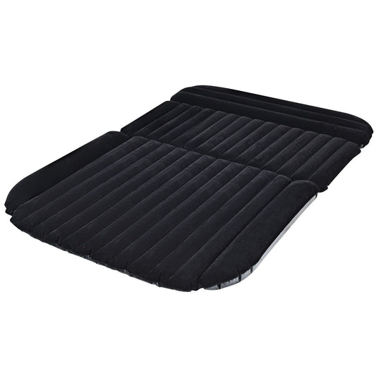 coast Auto Luchtmatras - 180×123×12,5 cm – Zwart – Opblaasbaar Achterbank Luchtbed met Elektrische Pomp