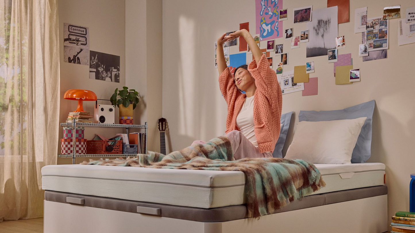 Emma One Matras – 100 x 200 cm – Ergonomisch en Ventilerend – Afneembare en Wasbare Tijk – Comfortabel en Duurzaam