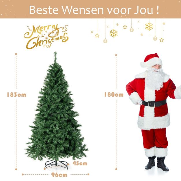 Coast Kunstkerstboom - LED - 183 cm - Ø 96 cm - Groen
