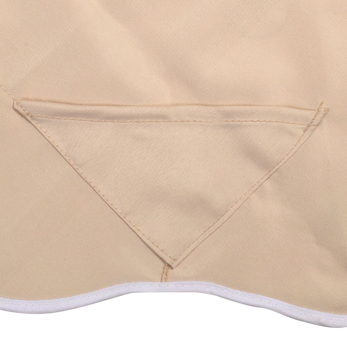 Coast Schommelluifel Vervangingsdoek 191x132 cm Beige – Waterdicht Polyester Dak voor Tuinschommel