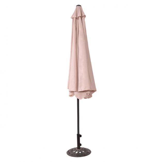 Coast Parasol – Kantelbaar – Houten Frame – Waterdicht Polyester met UV-Bescherming – Ø 3 m – Beige
