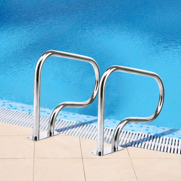 Coast - Zwembadladder - RVS - 81 x 10 x 57 cm - Zilver