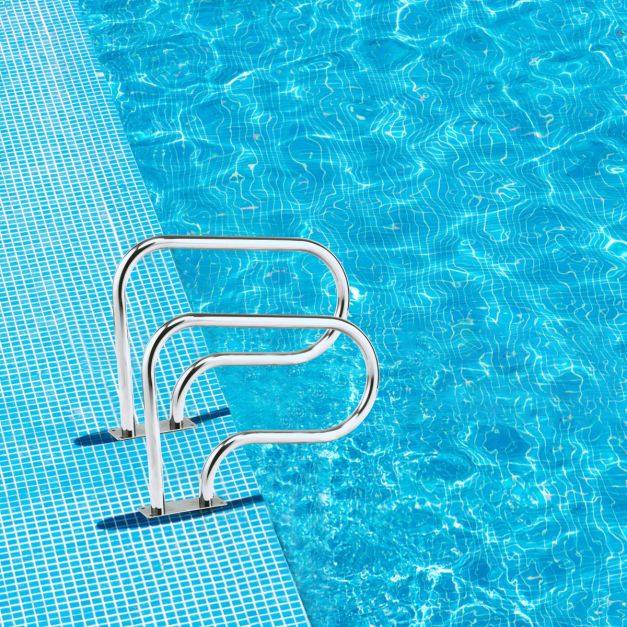 Coast - Zwembadladder - RVS - 81 x 10 x 57 cm - Zilver