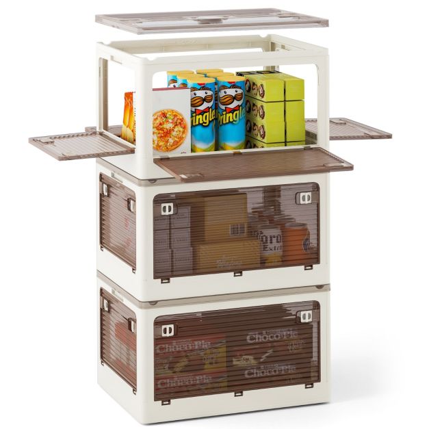 Coastway 3 Stapelbare opbergbakken - 132L - Crèmewit - 51,5 x 36,5 x 30 cm (Per Bak)