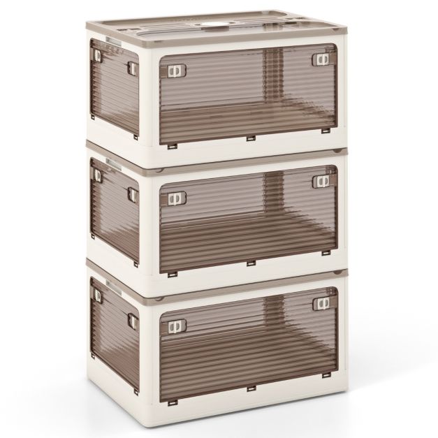 Coastway 3 Stapelbare opbergbakken - 132L - Crèmewit - 51,5 x 36,5 x 30 cm (Per Bak)