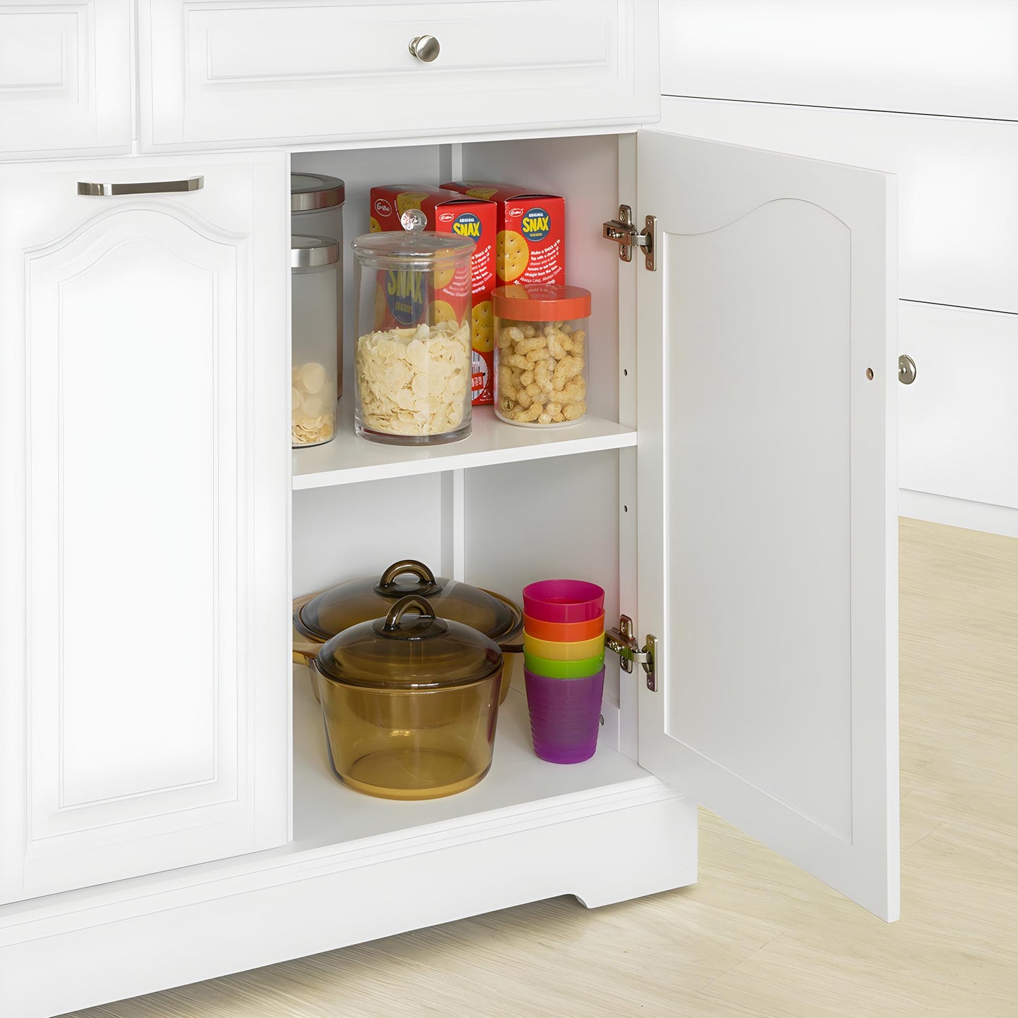 SoBuy Kookeiland met 2 Lades 3 Kasten